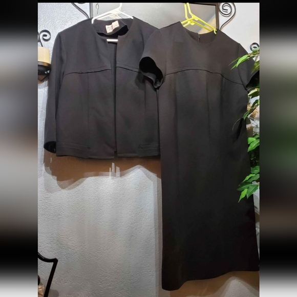 VTG 60's Puritan Forever Young Black Shift Dress W/ Cropped Blazer/ 2pcs Set - Picture 8 of 9
